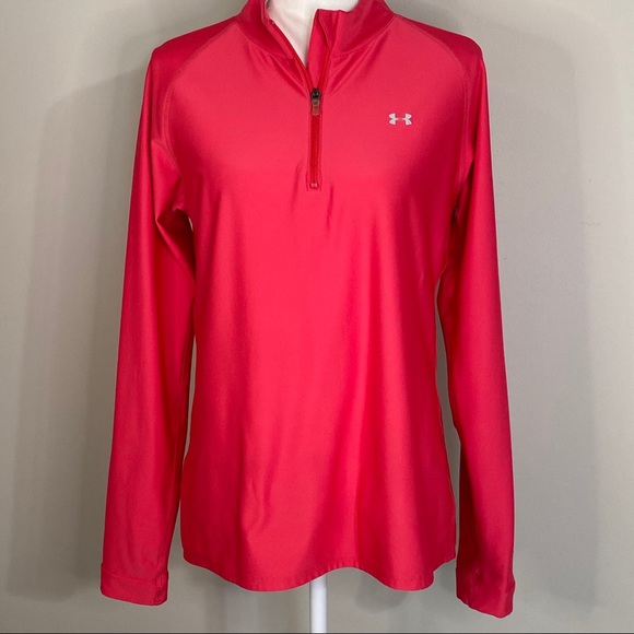 Under Armour Tops - Under Armour Pink Long Sleeve Yoga Gym Workout Top